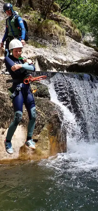 canyoning de Malvaux à Foncine le Bas dans le Jura