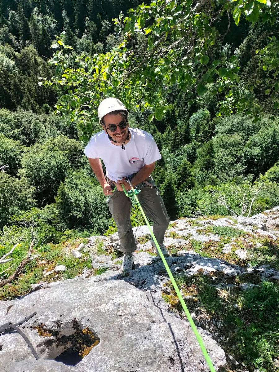 Via Corda dans le Jura au Pic de l'Aigle 