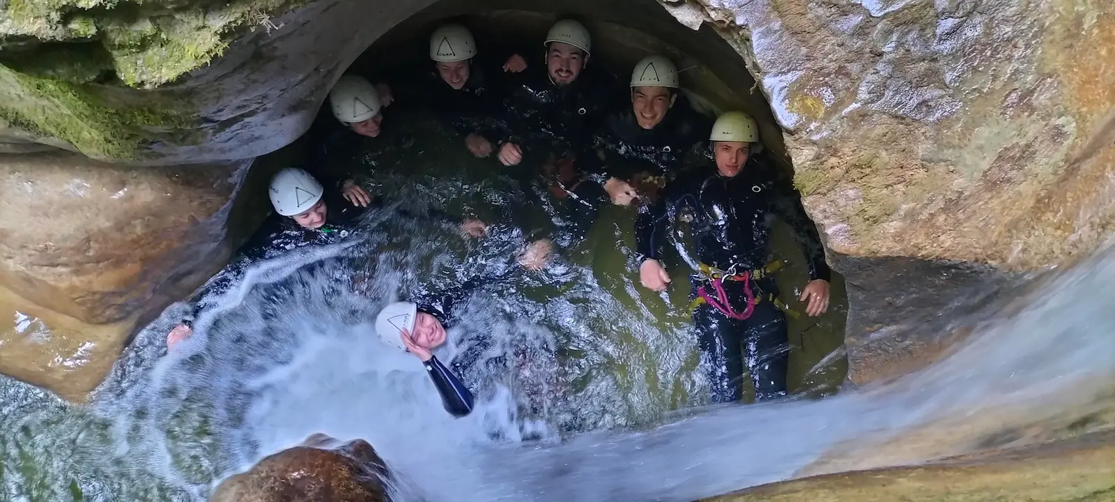 EVG dans le Jura canyoning