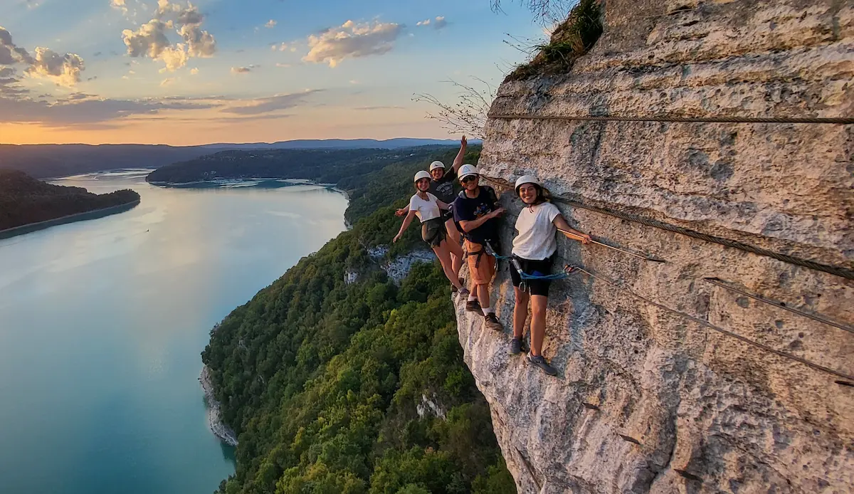 EVG Via Ferrata dans le Jura au Lac vouglans