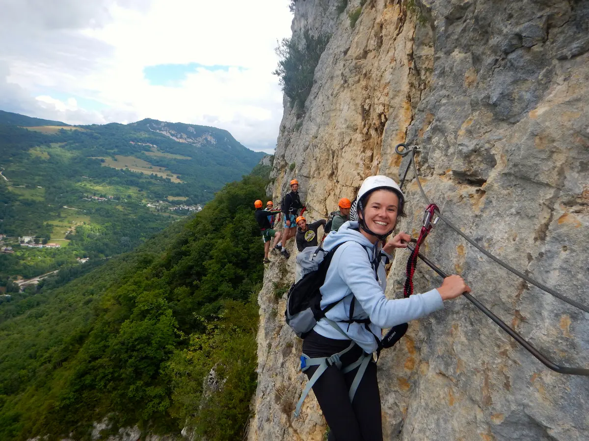 EVJF Via Ferrata dans le Jura à Morez