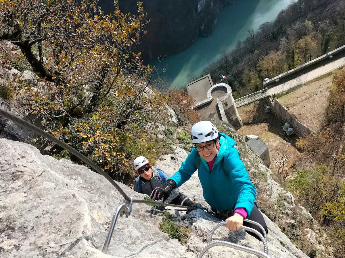 Via Ferrata hiver dans le Jura