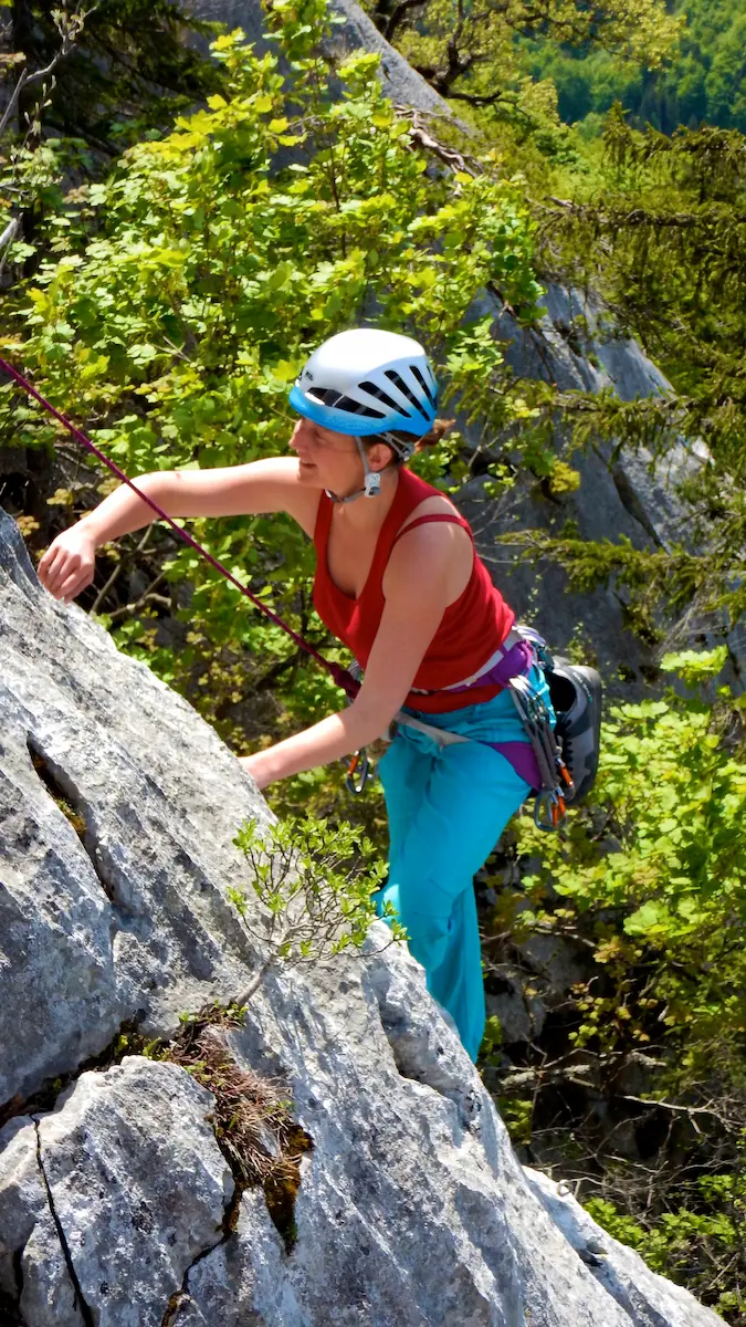 Escalade dans le Jura à Mijoux et Moirans en Montagne