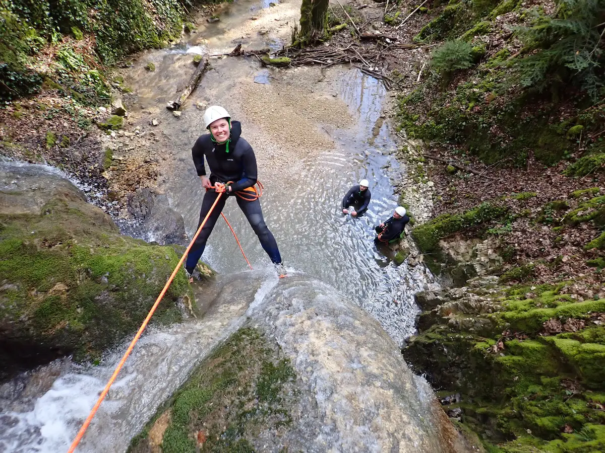 Ice Canyoning dans le Jura au Bief de la Goulette
