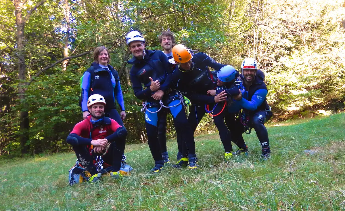 Activités canyoning team building Jura