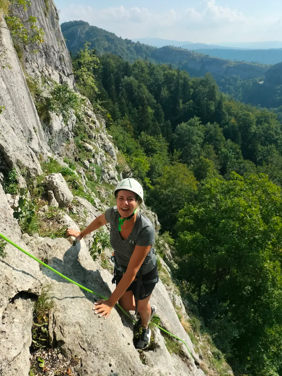 Via Corda du Pic de l'Aigle dans le Jura