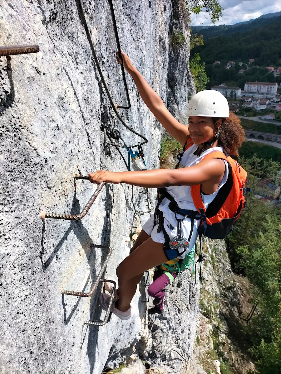 Via Ferrata Roche au Dade dans le Jura à Morez
