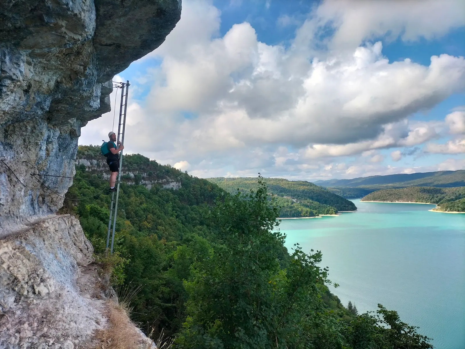 Via Ferrata dans le Jura au Lac de Vouglans